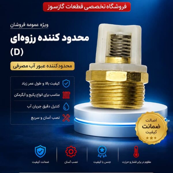 محدود کننده رزوه ای